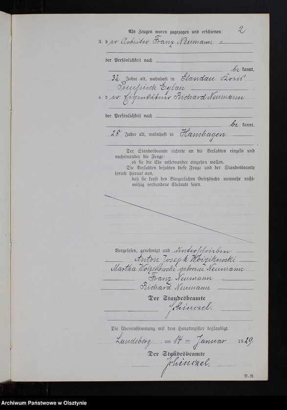image.from.unit.number "Heiraths-Neben-Register Nr 1 - 18 [ Księga małżeństw - wtóropis ]"