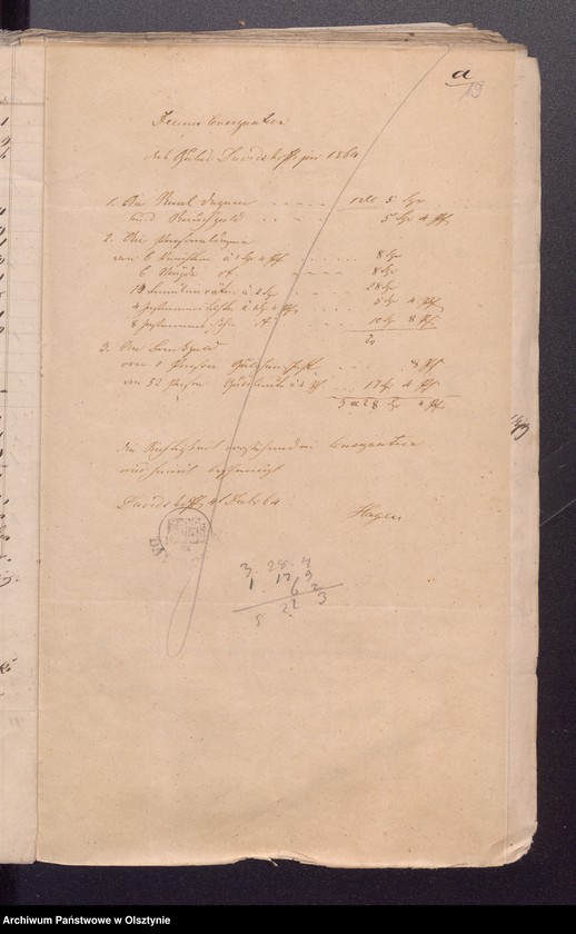 image.from.unit.number "Einnahme und Ausgabe Beläge zur Kirchen Kassen Rechnung von Passeheim"