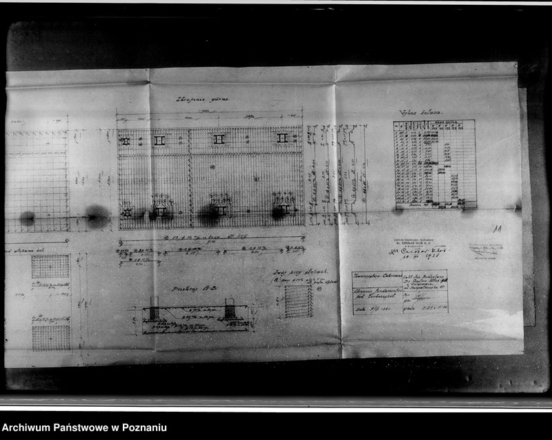 Obraz 15 z jednostki "Obliczenia statystyczne rusztu, słupów, stopy fundamentowej pod turbiną, stropu i dachu w hali turbinowni Cukrowni we Wrześni Spółka Akcyjna"