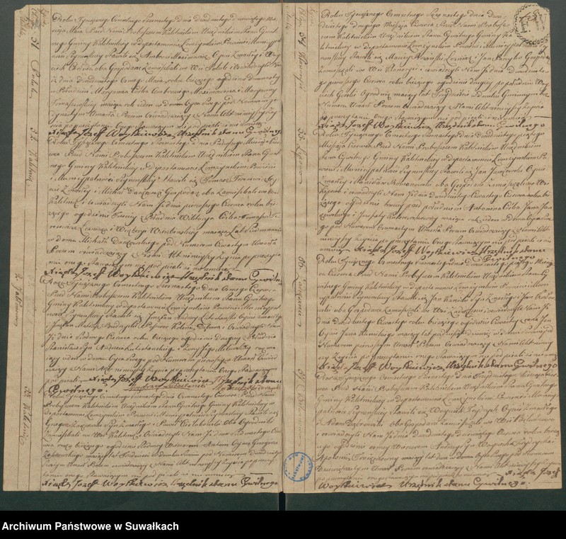 image.from.unit.number "Akta Zeyscia Stanu Cywilnego Gminy Kaletnickiey, od 1-go Stycznia 1816 do ostatniego Grudnia tegoż Roku."