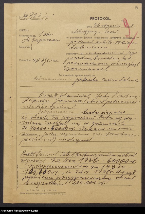 Obraz 15 z jednostki "Jechiel Tobiasz Zalcman – sprzedaż skór"