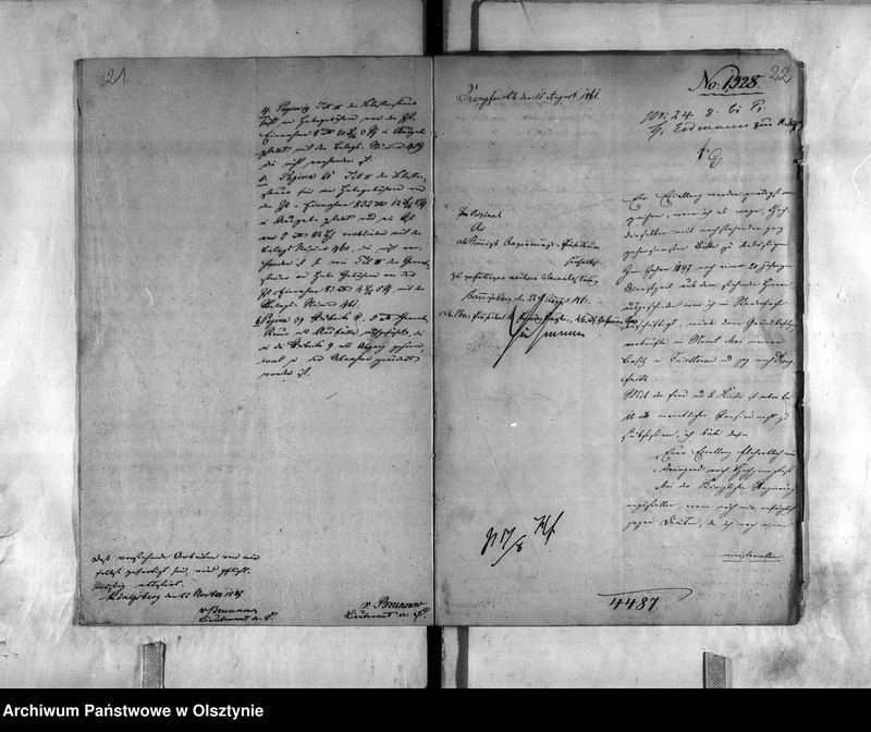 image.from.unit.number "Anstellung des pensionirten Seconde-Lieutenant von Brunnow"