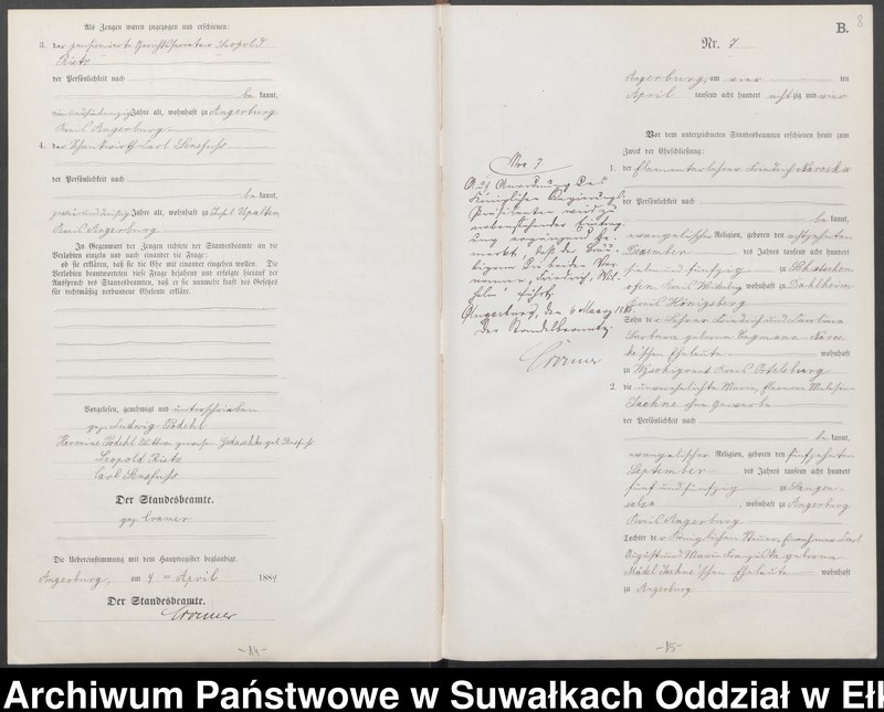 image.from.unit.number "Heiraths-Neben-Register des Preussischen Standes-Amtes Angerburg Kreis Angerburg"