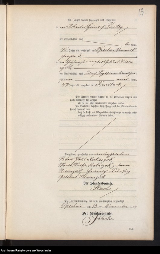 image.from.unit.number "Heiraths-Neben-Register Breslau I 1909 Band 6"