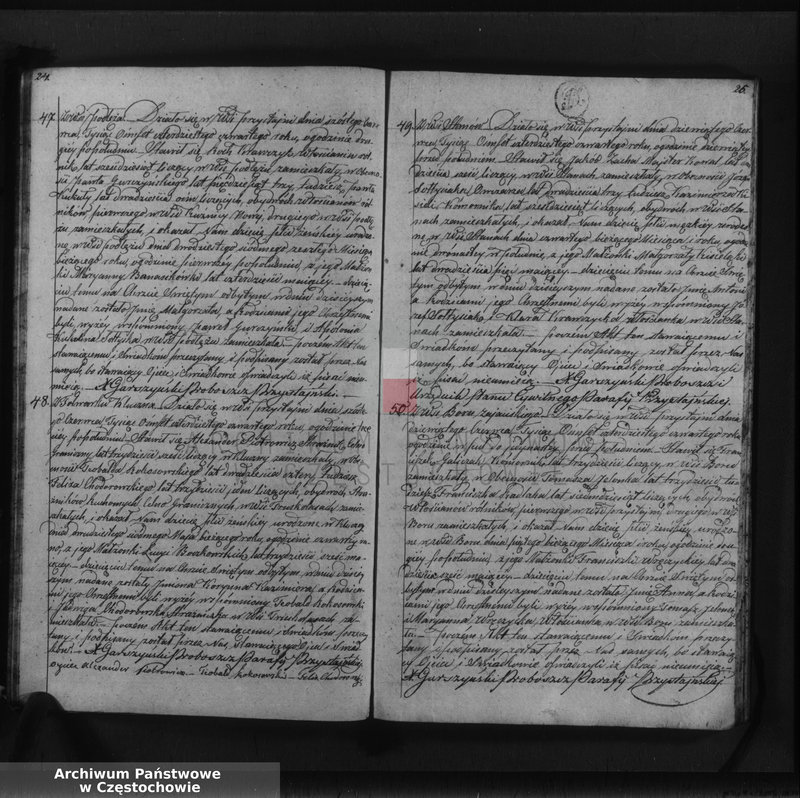 image.from.unit.number "Księga duplikat [akt] urodzonych, zaślubionych i zmarłych Parafii Przystajń z roku 1844"