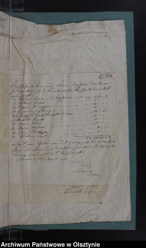 image.from.unit.number "Armen Kassen Rechnung des Kirchspiels Kruklanken"