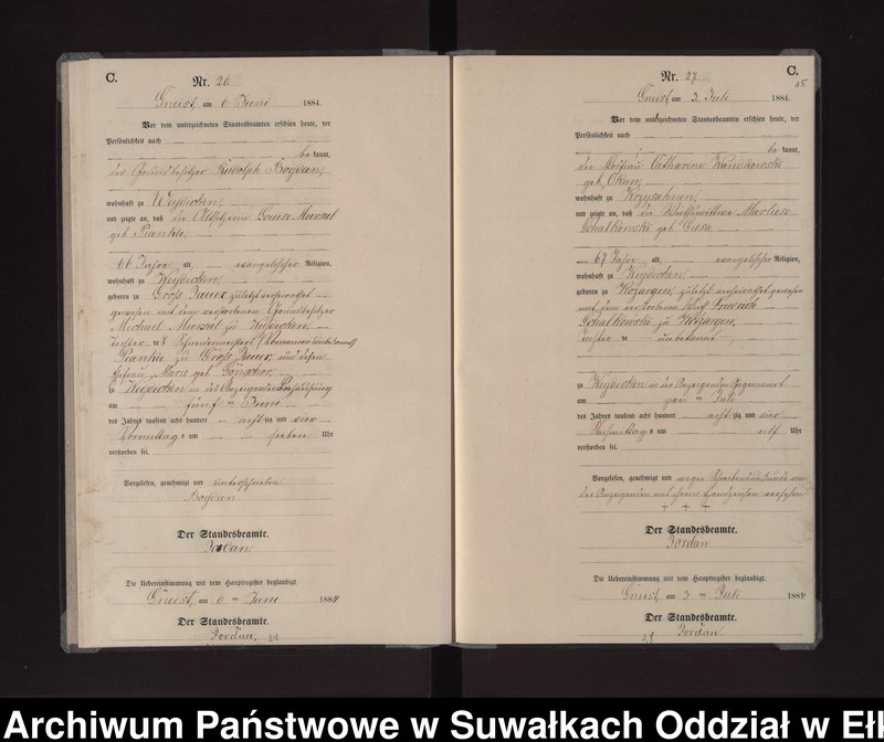 image.from.unit.number "Sterbe-Neben-Register des Königlichen Preussischen Standes-Amtes Gneist Kreis Loetzen"