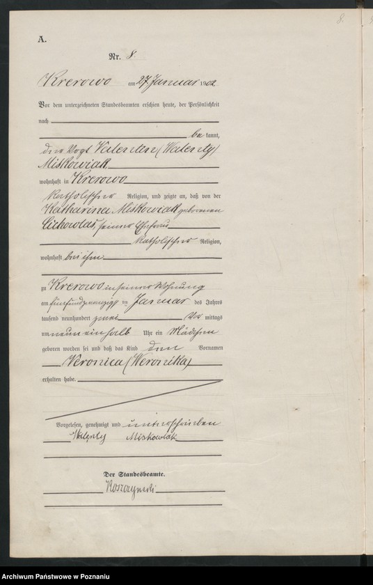 Obraz 11 z jednostki "Geburts-Haupt-Register"