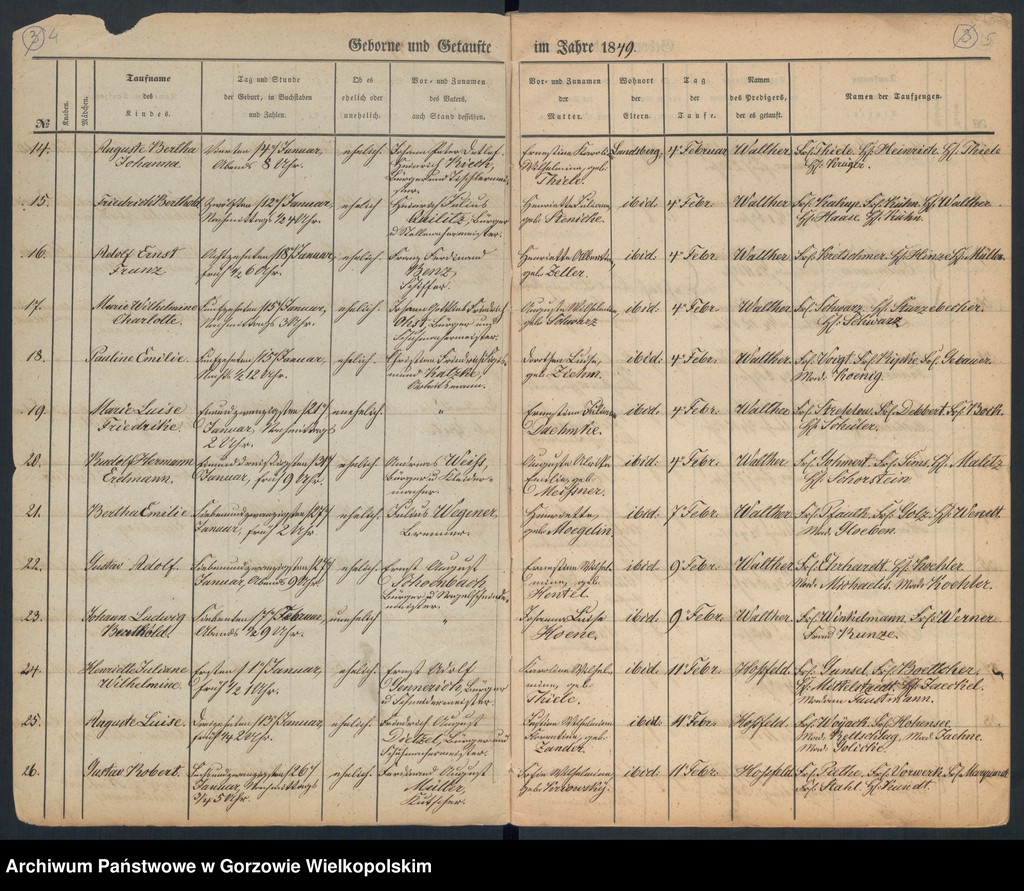 image.from.unit.number "Duplikate der Hauptkirche zu Landsberg an der Warthe (zawiera też księgę zgonów Konkordien Kirche z 1849 r.)"