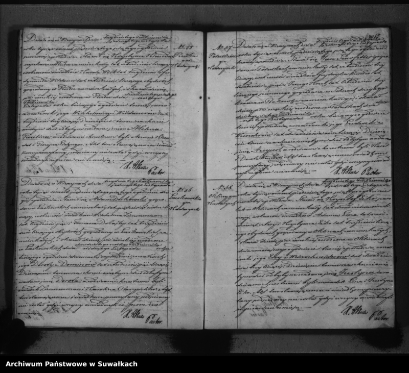 image.from.unit.number "Duplikat do zapisywania aktów urodzeń, zeyścia i ślubów w Parafii zwanej Wiżayny na rok 1855"