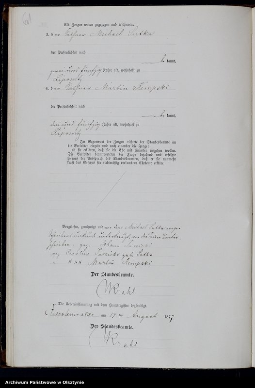 image.from.team "Urząd Stanu Cywilnego w Księżym Lasku pow. szczycieński"