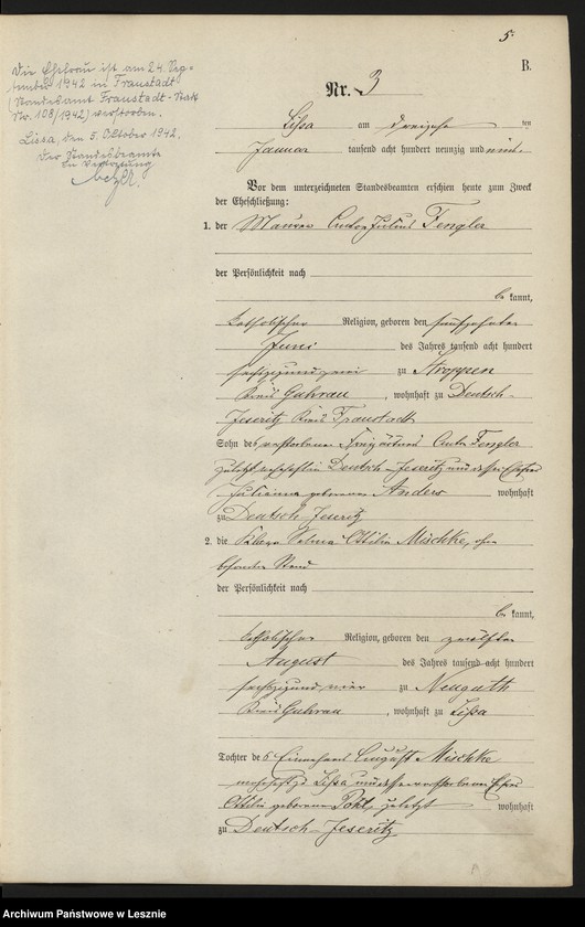 Obraz 8 z jednostki "[Księga małżeństw]"