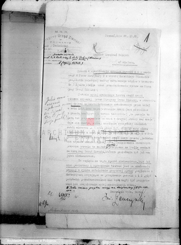 Obraz 5 z jednostki "/Sprawy przewłaszczeniowa Aleksandrowa powiat szubińskiego /dwór Piechcin/"