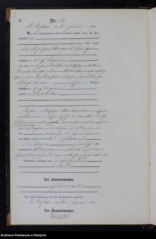 image.from.unit.number "Sterbe-Neben-Register Nr 1 - 22"