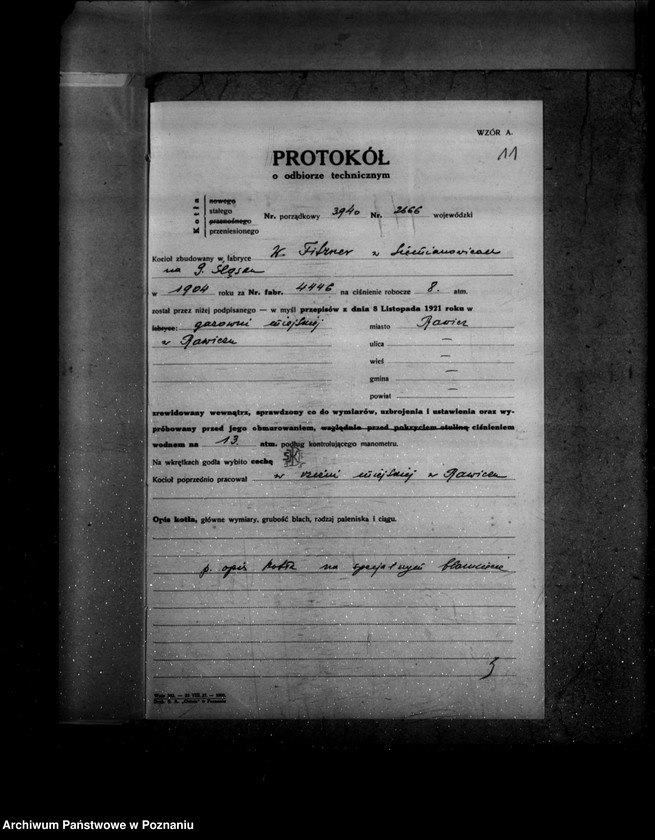 image.from.unit.number "Gazownia i Elektrownia w Rawiczu nr woj. kotła 2666"