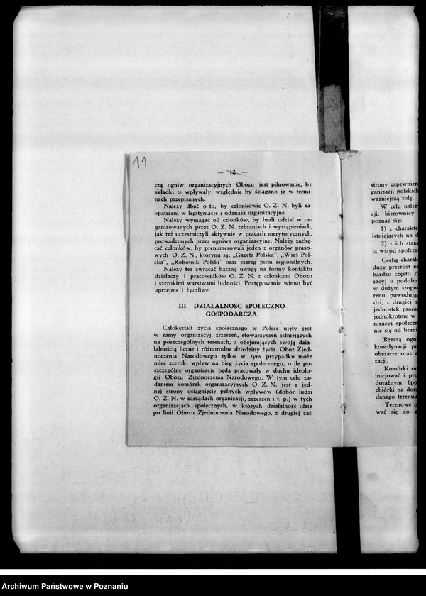 Obraz 14 z jednostki "Oddział Spraw Ruchu Zawodowo-Gospodarczego - Okólniki centrali"