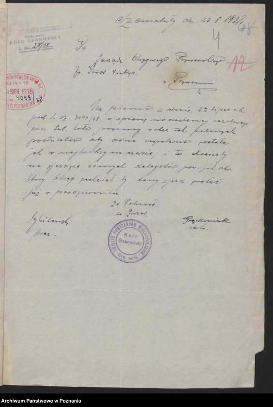 image.from.unit.number "Walny Zjazd Delegatów [wnioski na zjazd, ewidencja kół, sprawozdania sekretarza, komendanta delegatury grodzkiej, bilans]"