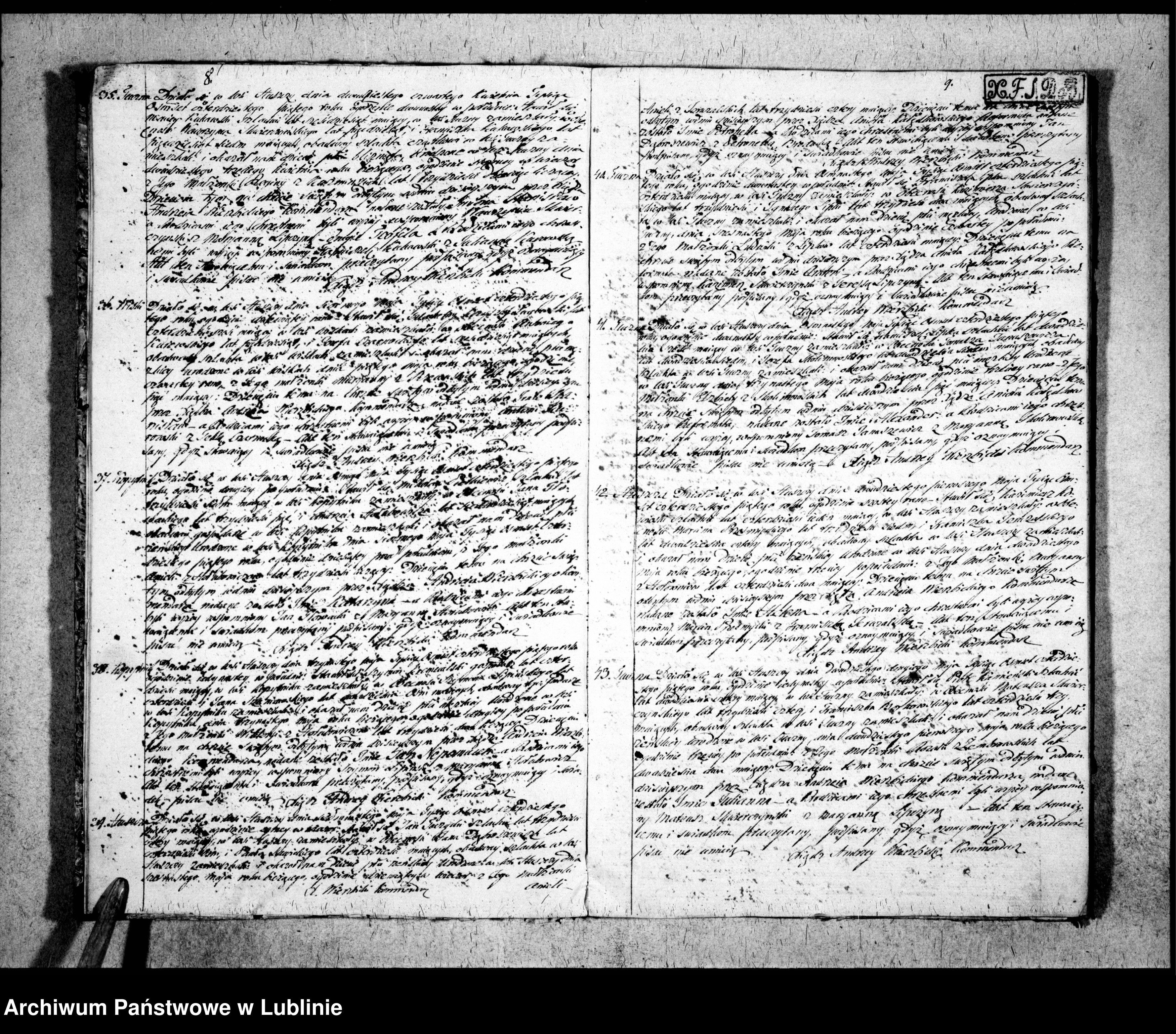 Skan z jednostki: Księga urodzeń, małżeństw i zgonów