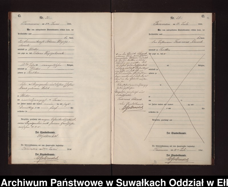 image.from.unit.number "Sterbe-Neben-Register des Preussischen Standes-Amtes Neuhoff Kreis Loetzen"