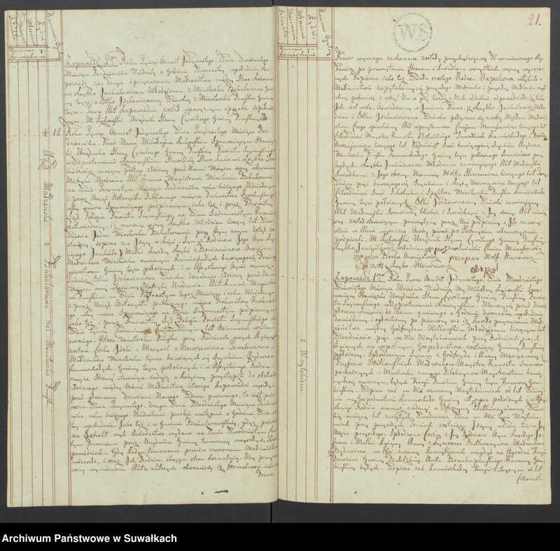 image.from.unit.number "Akta małżeństwa gminy puńskiey od 1-go maja 1811roku do dnia ostatniego grudnia."
