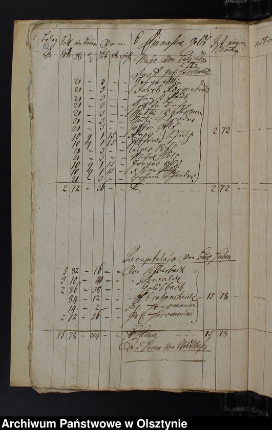 image.from.unit.number "Jahr Kirchen Rechnung der Silberbachschen Kirchen aller Einnahme und Ausgabe wie auch Bau-Rechnung"