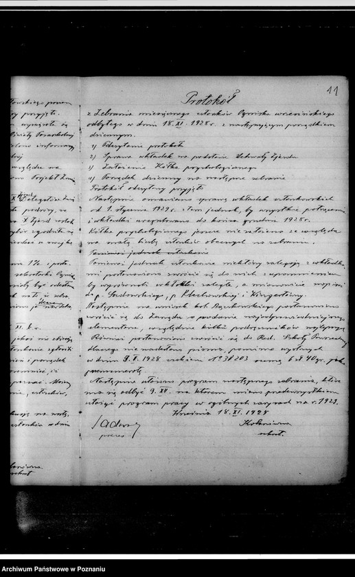 Obraz 15 z jednostki "Książka protokołów zebrań związku"