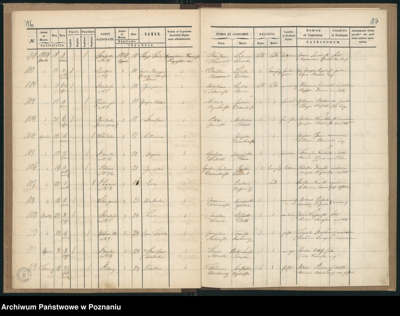 Obraz 11 z jednostki "Księga urodzeń"