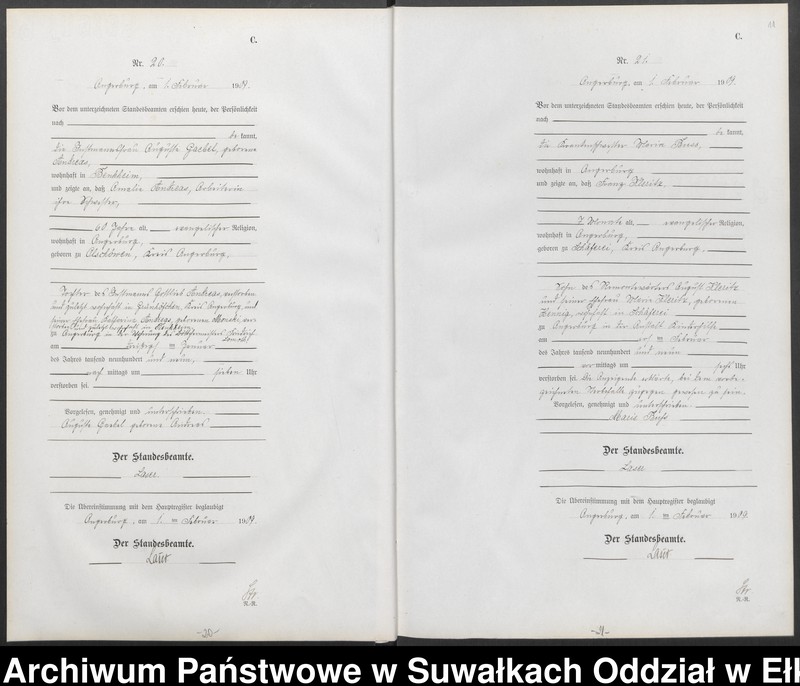 image.from.unit.number "[Sterbe-Neben-Register des Preussisches Standes-Amtes Angerburg Kreis Angerburg]"