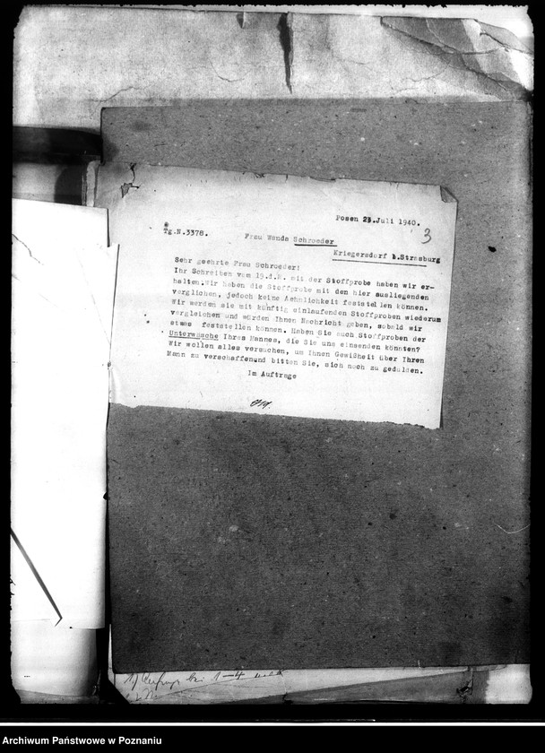 Obraz 7 z jednostki "Korespondencja w sprawie miejscowych Niemców, którzy zginęli w 1939 roku"