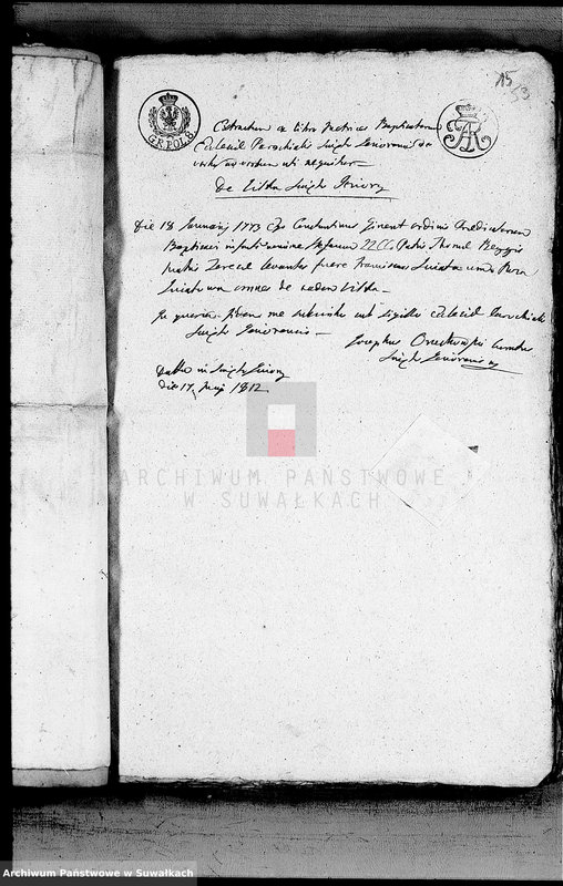 image.from.unit.number "[Aneksy- akta małżeńskie wyznania rzymskokatolickiego w Święto-Jeziorach z roku 1812]"