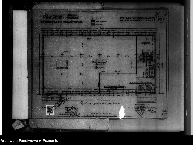 Obraz 19 z jednostki "Zatwierdzenie projektu urządzenia zakładu przemysłowego Firmy "Maggi" Spółka z o.o. w Poznaniu nr 545"