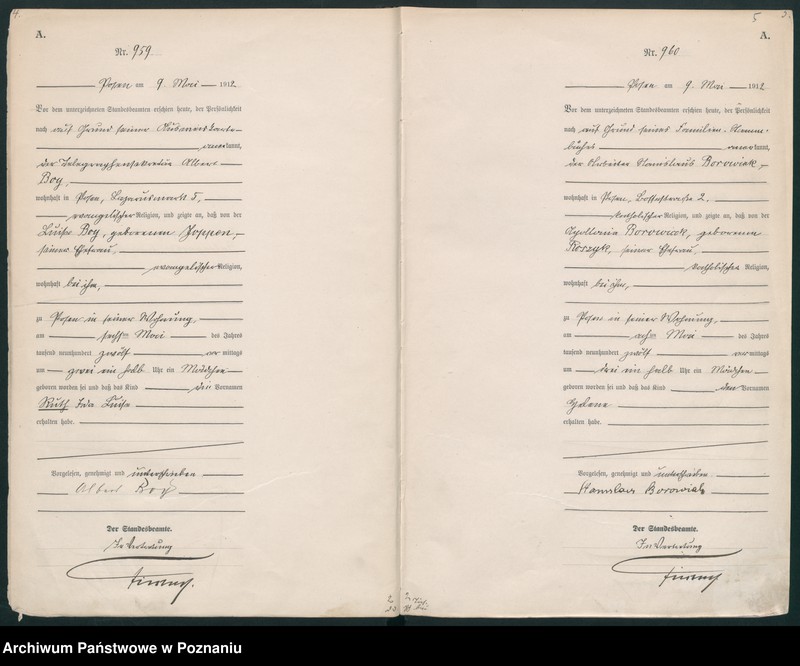 Obraz 5 z jednostki "Księga miejscowa urodzeń tom III [Rejestr główny urodzeń]"