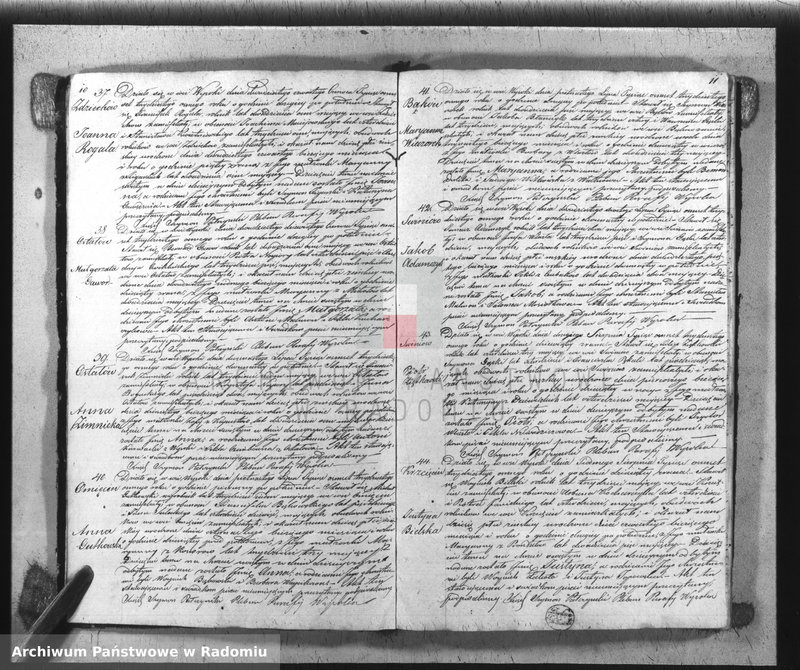 Obraz 8 z jednostki "[Duplikat Parafii Wysoka w powiecie Szydłowieckim Obwodzie Opoczyńskim] Gubernij Sandomierskiej na rok 1838 sporządzona"