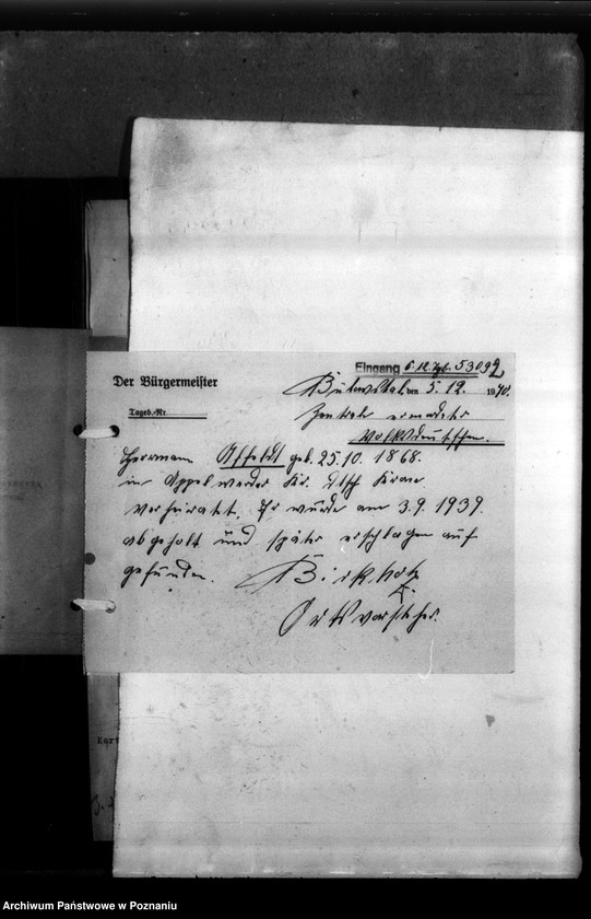 Obraz 6 z jednostki "Hermann Affeldt aus Bülowstal, Kreis Obornik (Oborniki)"