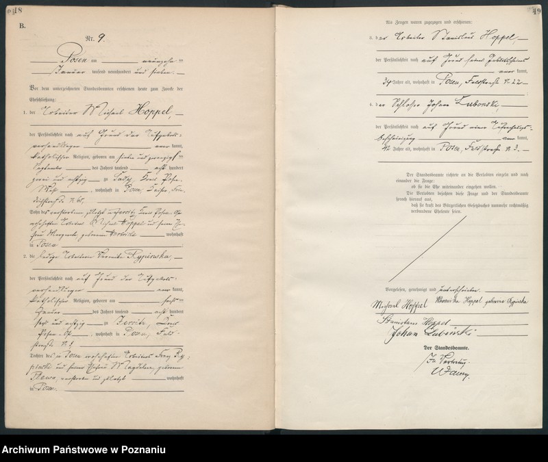 Obraz 11 z jednostki "Księga miejscowa małżeństw [Rejestr główny małżeństw]"