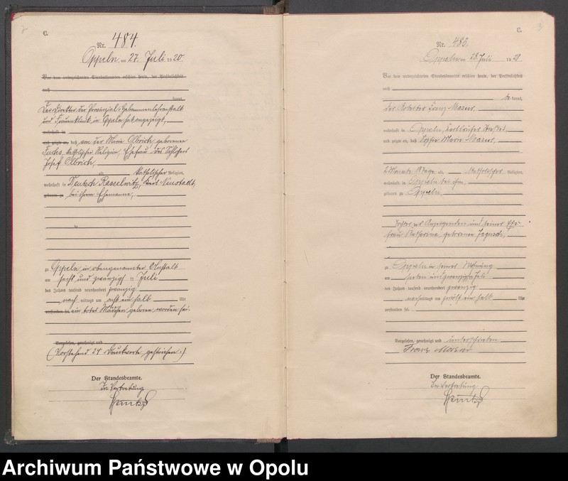 Obraz 4 z jednostki "[Rejestr zgonów] 1920 Tom II Nr 484-794"