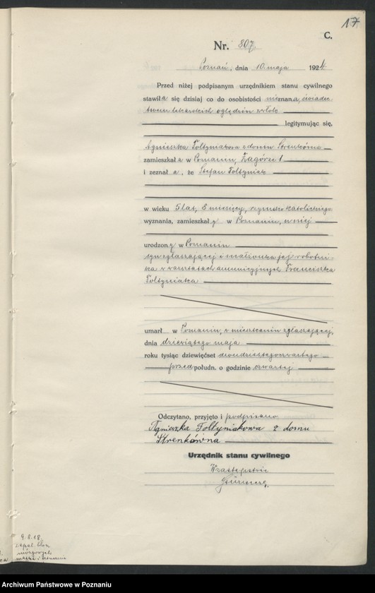 image.from.unit.number "Księga miejscowa zgonów tom II [Rejestr główny zgonów]"