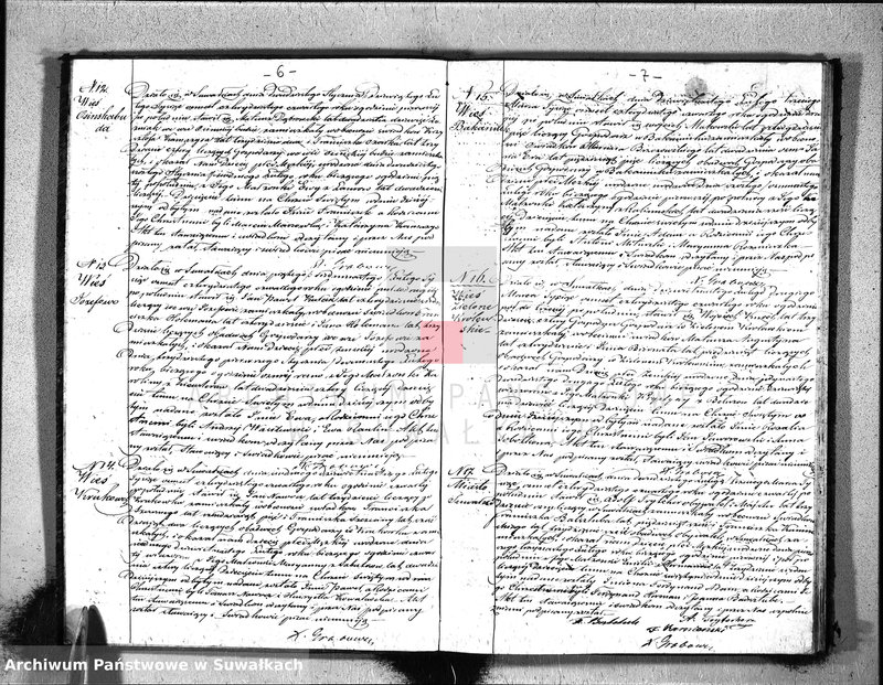 image.from.unit.number "Duplikat Akt Cywilnych Urodzeń, Zaślubień i Zeyść Parafij Ewangelickiey Suwałki pro 1844"