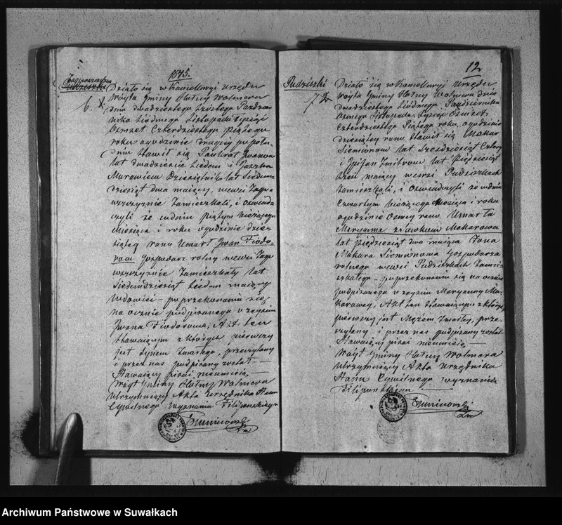 image.from.unit.number "Duplikat Sekty Filiponów gminy Hołny Wolmera z lat od 1843 do 1848"