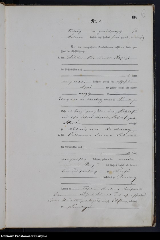 image.from.unit.number "Heiraths-Haupt-Register Nr 1 - 19"