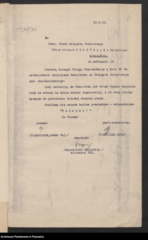 Obraz 9 z jednostki "Gniezno - akta delegata powiatowego."