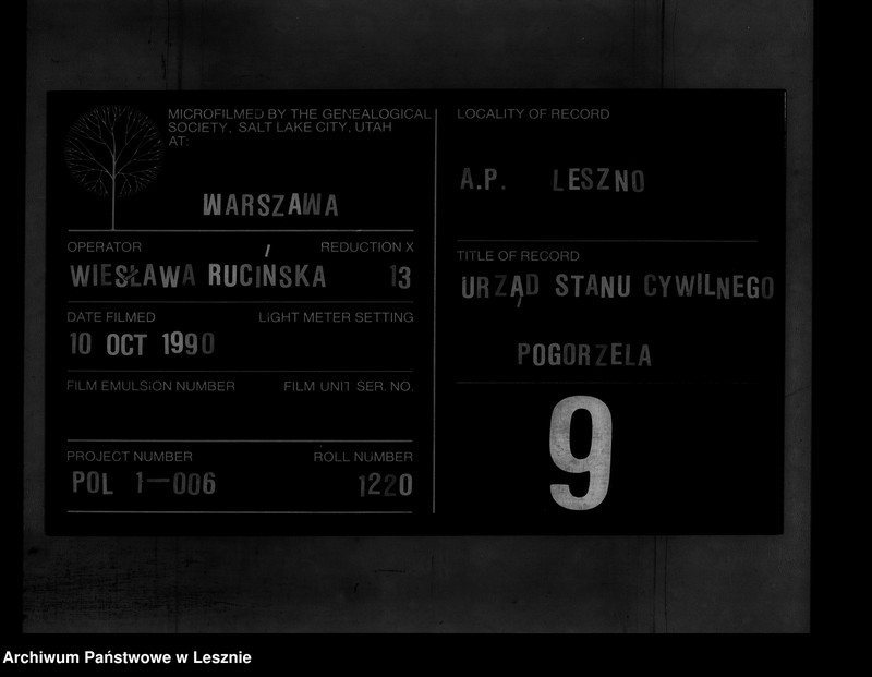 Obraz 1 z jednostki "[Księga zgonów]"
