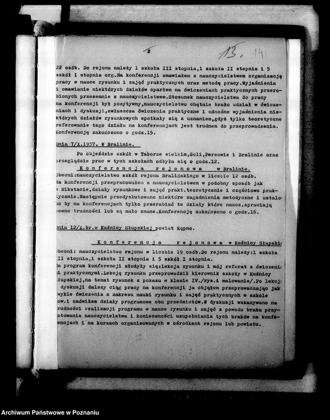 Obraz 17 z jednostki "[Sprawozdania z kursów wyrobu pomocy naukowych na terenie okręgu poznańskiego]"