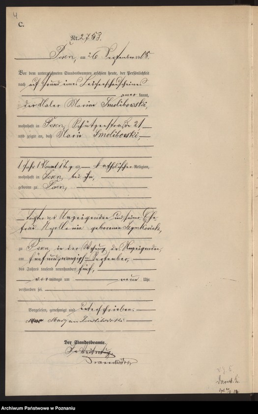 Obraz 6 z jednostki "Księga miejscowa zgonów tom VI"