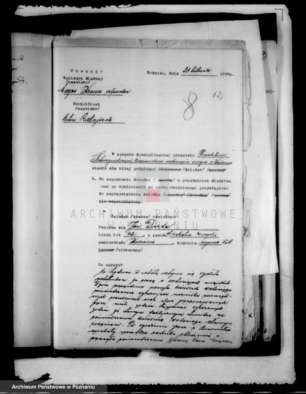 Obraz 16 z jednostki "Sprawy różne miasta Kościana"