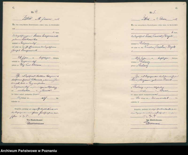 Obraz 5 z jednostki "Sterbe-Haupt-Register"