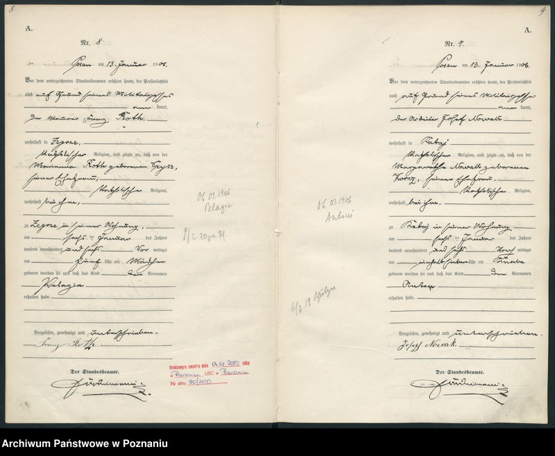 Obraz 7 z jednostki "Księga miejscowa urodzeń"