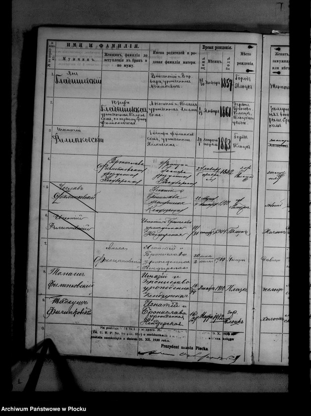 image.from.unit.number "[Księga zamknięta ludności stałej miasta Płocka - ul. Bielska nr 35]"