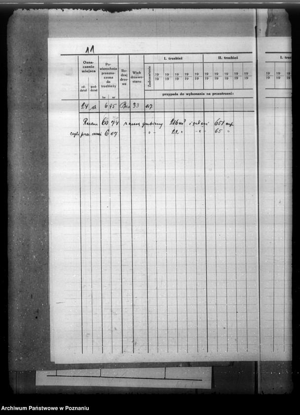Obraz 15 z jednostki "Plan urządzenia gospodarstwa leśnego dla lasu majętności Urbanowo powiat nowotomyski 1933-1943"