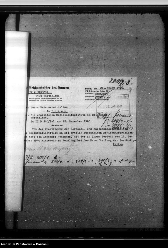 Obraz 13 z jednostki "Dienstaufsicht über die Mediznalinstitute"